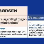 Fik du set Danske Arkitektvirksomheder i medierne under valget?